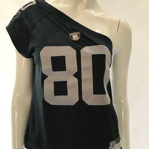 Reebok NFL Raiders RICE womens off shoulder jersey